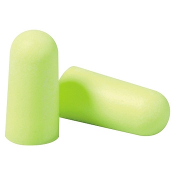 3M 311-1251, E-A-Rsoft Yellow Neons Earplugs, Corded, Poly Bag, NRR 33 dB, Large Size, 1 Pair