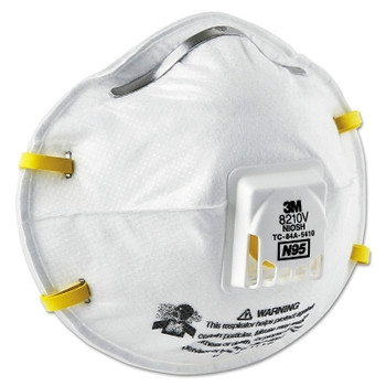 3M 8210V, N95 Particulate Respirator, Box of 10