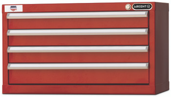 Wright tool WTCHD2904RD, Heavy Duty Top Chest 29" 4 Drawer Red 29-1/4"W x 16-7/8"H x 15-1/4"D_main