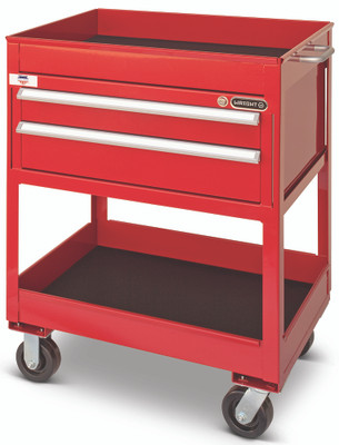 Wright tool WUCHD2902RD, Heavy Duty Utility Cart 29" 2 Drawer Red 29-1/4"W x 42"H x 21-1/2"D_main