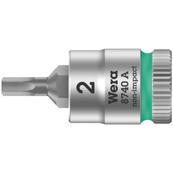 Wera 003330, 8740 A Zyklop bit socket, 1/4" drive, 2 x 28 mm