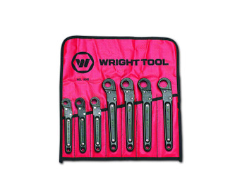 Wright tool 1640, Ratcheting Flare Nut Wrench 7 Piece Set (Imperial) - 3/8" thru 3/4"_main