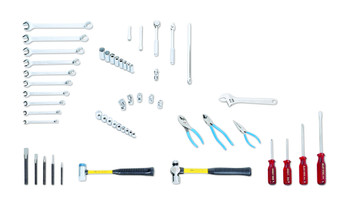 Wright tool 171, 53 Piece Fractional Apprentice Set 3/8" Drive, Tools Only_main