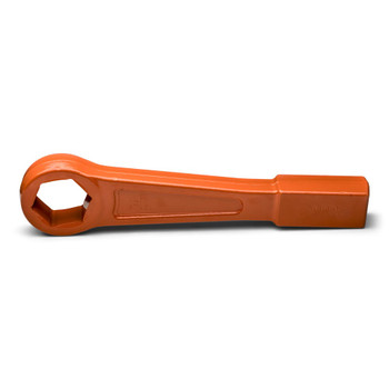 Wright tool 18H64, Striking Face Box Wrench 6 Point Straight Handle Heavy Duty Safety Orange - 2"_main