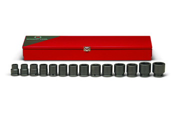 Wright tool 610, 3/4" Drive 14 Piece Metal Boxed Set - 6 Point Standard Impact Sockets, 3/4" - 1-5/8"_main