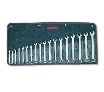Wright tool 758, Combination Wrench WRIGHTGRIP 2.0 18 Piece Set - 12 Point Metric Satin 7mm - 24mm_main
