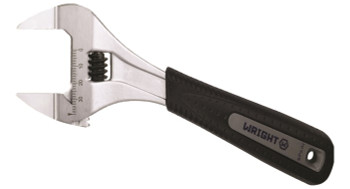 Wright tool 9AG08X, Adjustable Wrench Extra Wide Capacity Slim Jaws Cushion Grip, Chrome - 6"_main