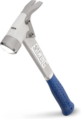 Estwing ALBLM, 14 Oz Blue Vinyl Grip Aluminum Hammer With Milled Face_main