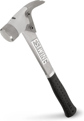 Estwing ALBKM, 14 Oz Black Vinyl Grip Aluminum Hammer With Milled Face_main