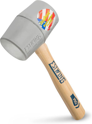 Estwing DH-12N, 12 Oz No-Mar Deadhead Rubber Mallet, Wood Handle_main