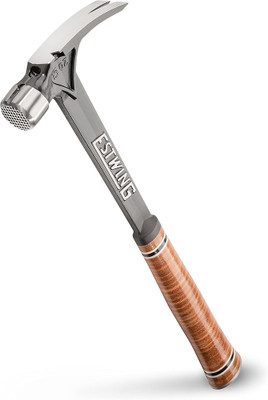 Estwing E15SM, 15 Oz Leather Gripped Ultra Framing Hammer With Milled Face_main