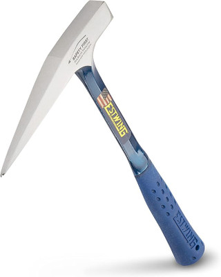Estwing E3-13P, 13 Oz Lightweight Rock Pick With Blue Vinyl Shock Reduction Grip_main
