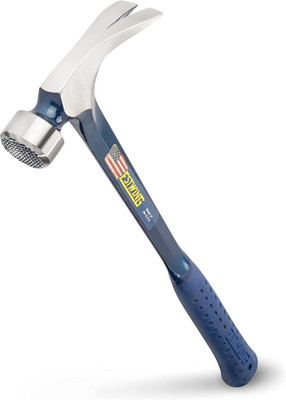 Estwing E3-25SM, 25 Oz Big Blue Hammer W/ Larger Milled Face , Blue Grip_main