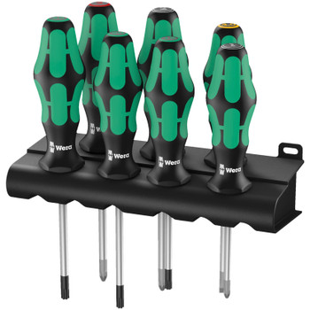 Wera 320540, 335/350/367/7 Rack Screwdriver set Kraftform Plus Lasertip and rack, 7 pieces