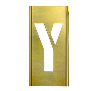 CH Hanson 10006Y, Stencil Sort-1/2" Brass Gothic Y_main