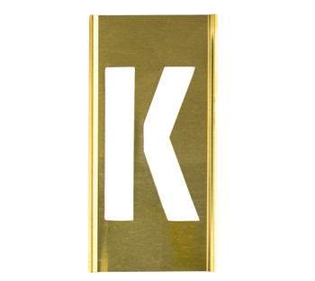 CH Hanson 10008K, Stencil Sort-1" Brass Gothic K_main