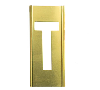 CH Hanson 10008T, Stencil Sort-1" Brass Gothic T_main