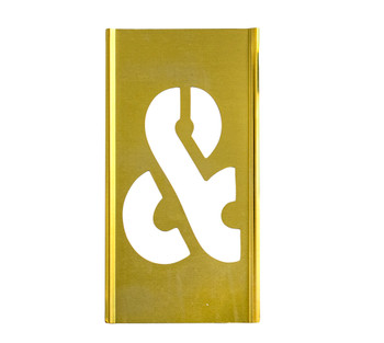 CH Hanson 10011AMP, Stencil Sort-2" Brass Gothic AMPSND_main