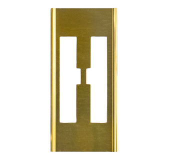 CH Hanson 10011H, Stencil Sort-2" Brass Gothic H_main