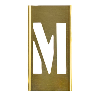 CH Hanson 10011M, Stencil Sort-2" Brass Gothic M_main