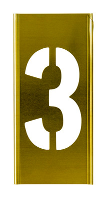 CH Hanson 100133, Stencil Sort-3" Brass Gothic 3_main