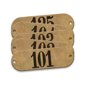 CH Hanson 35155, Tag-101-125 5/8"x1-29/32" Round Ends Brass 25pk_main