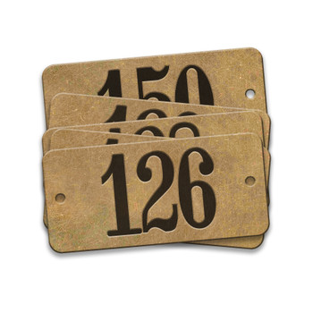 CH Hanson 35156, Tag-126-150 1"x2-1/8" Round Ends Brass 25pk_main