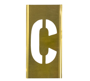 CH Hanson 10014C, Stencil Sort-4" Brass Gothic C_main