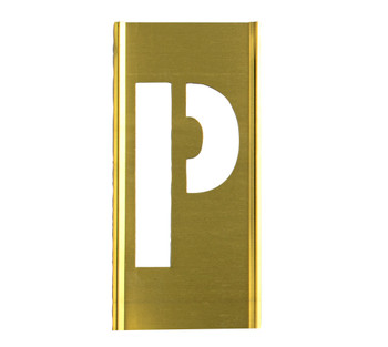 CH Hanson 10014P, Stencil Sort-4" Brass Gothic P_main