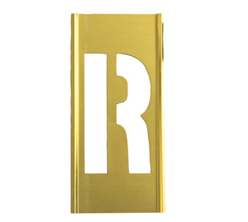 CH Hanson 10016R, Stencil Sort-6" Brass Gothic R_main
