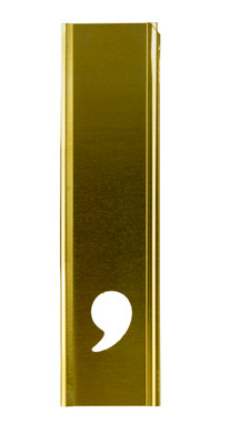 CH Hanson 10162CM, Stencil Sort-12" Brass Gothic COMMA_main