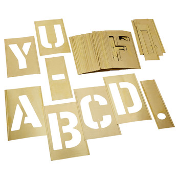 CH Hanson 10165, Stencil Set-Letter 8" Brass 33Pcs._main