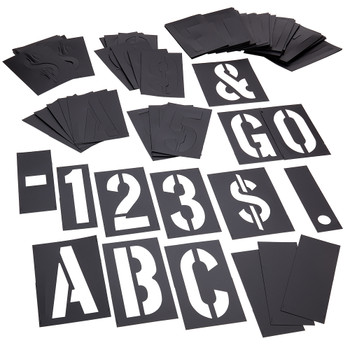CH Hanson 10185, Stencil Set-Letter/Number 4" PVC 92Pcs._main