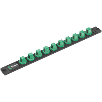 Wera 136422, 9602 Magnetic socket rail, 1/2", empty, 30 x 370 mm