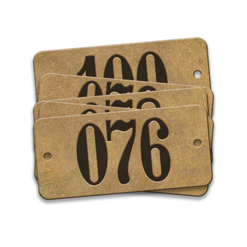 CH Hanson 35152, Tag-076-100 1"x2-1/8" Round Ends Brass 25pk_main
