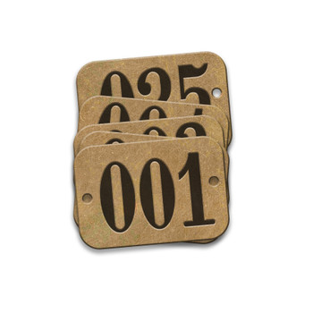 CH Hanson 35163, Tag-001-025 5/8"x1-29/32" Round Ends Brass 25pk_main