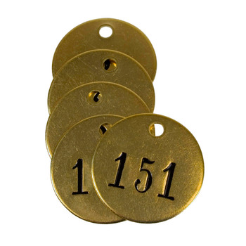 CH Hanson 40029, Tag-151-175 1-1/2" Round Brass 25pk_main