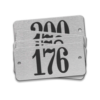 CH Hanson 42608, Tag-176-200 1"x2-1/8" Round Ends Aluminum25pk_main