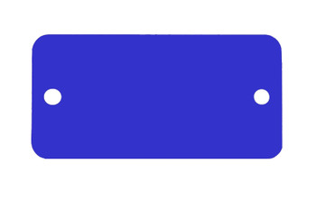 CH Hanson 43036, Tag-1"x2" Round Corners Anodized Aluminum Blue 5pk_main