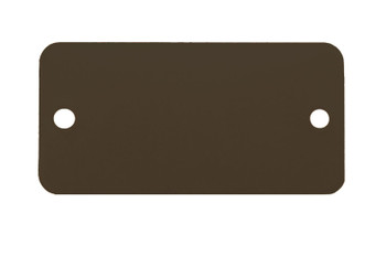 CH Hanson 43040, Tag-1-1/2"x3" Round Corners Anodized Aluminum Black 5pk_main