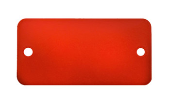CH Hanson 43053, Tag-3/4"x1-3/4" Round Corners Anodized Aluminum Red 5pk_main