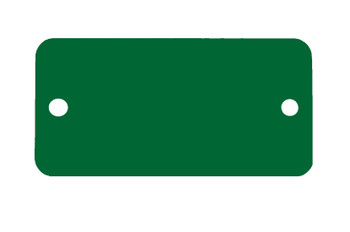 CH Hanson 43105, Tag-1"x3" Round Corners Anodized Aluminum Green 5pk_main