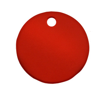 CH Hanson 43145, Tag-1-1/2" Round Anodized Aluminum Red 5pk_main