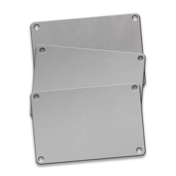 CH Hanson 43187, Tag-2"x3" 4 Corner Stainless Steel 3pk_main
