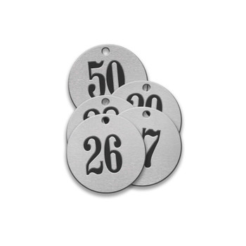 CH Hanson 43348, Tag-26-50 1" Round Aluminum 25pk_main