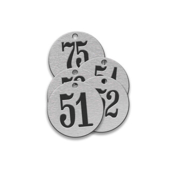 CH Hanson 43349, Tag-51-75 1" Round Aluminum25pk_main