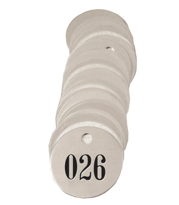 CH Hanson 43357, Tag-026-050 1-1/2" Round Aluminum 25pk_main