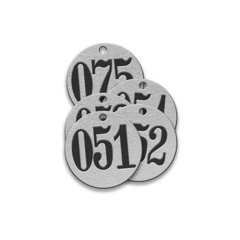CH Hanson 43358, Tag-051-075 1-1/2" Round Aluminum 25pk_main