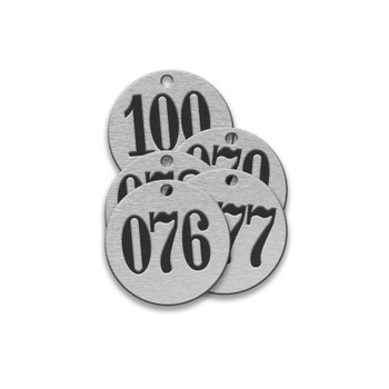 CH Hanson 43359, Tag-076-100 1-1/2" Round Aluminum 25pk_main
