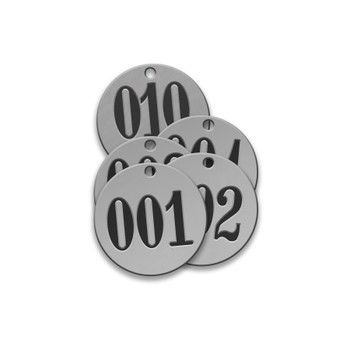 CH Hanson 43364, Tag-001-010 1" Round Stainless Steel 25pk_main